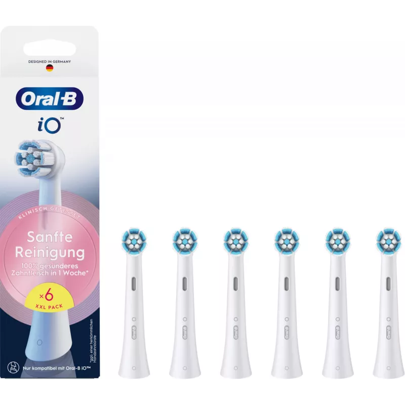 Oral-B 8700216194679 dantų šepetėlio galvutė 6 vnt. Balta