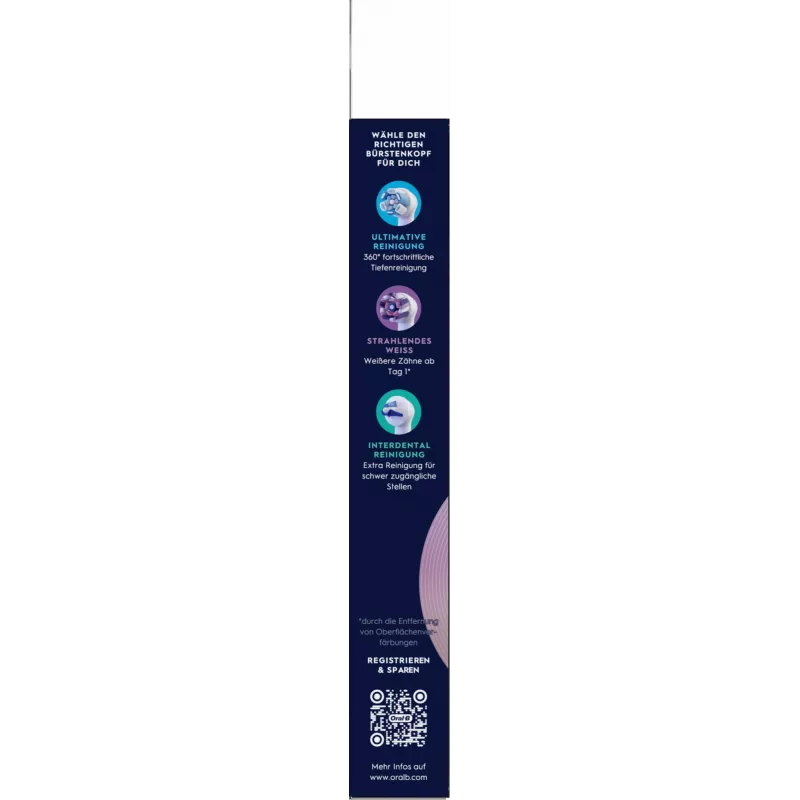 Oral-B 8700216194679 dantų šepetėlio galvutė 6 vnt. Balta