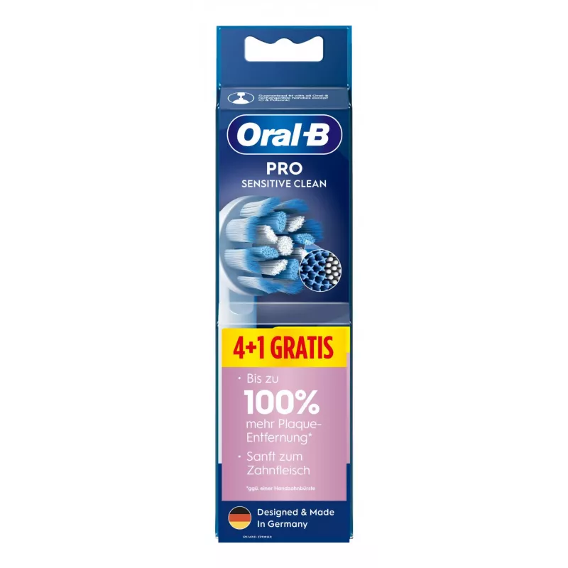 Dantų šepetėlių galvutės Oral-B Pro Sensitive Clean 5 vnt. Balta Ypač minkšta
