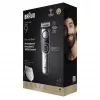 Barzdos kirpimo mašinėlė BRAUN BeardTrimmer 9 80789785, 20 ilgio pakopų, 0,5–20 mm, AC/Baterija, Wet & Dry, Pilka