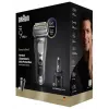 Folinis skutimosi peiliukas Braun Series 9 Pro+ 9675cc Pilka Sidabrinė Nerūdijantis plienas