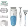 Braun Silk-épil 5 810 +Gillette Venus Trimmer 28 pincetai Mėlyna, Balta