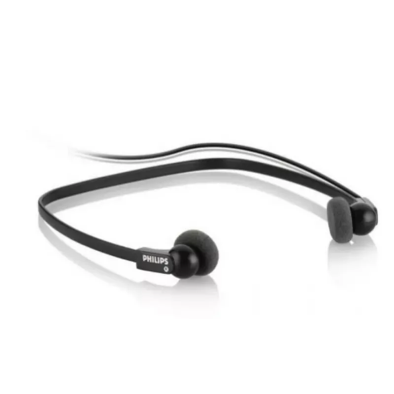 Philips LFH0234 ausinės su laidu, ant kaklo dedamos, muzikai, juodos