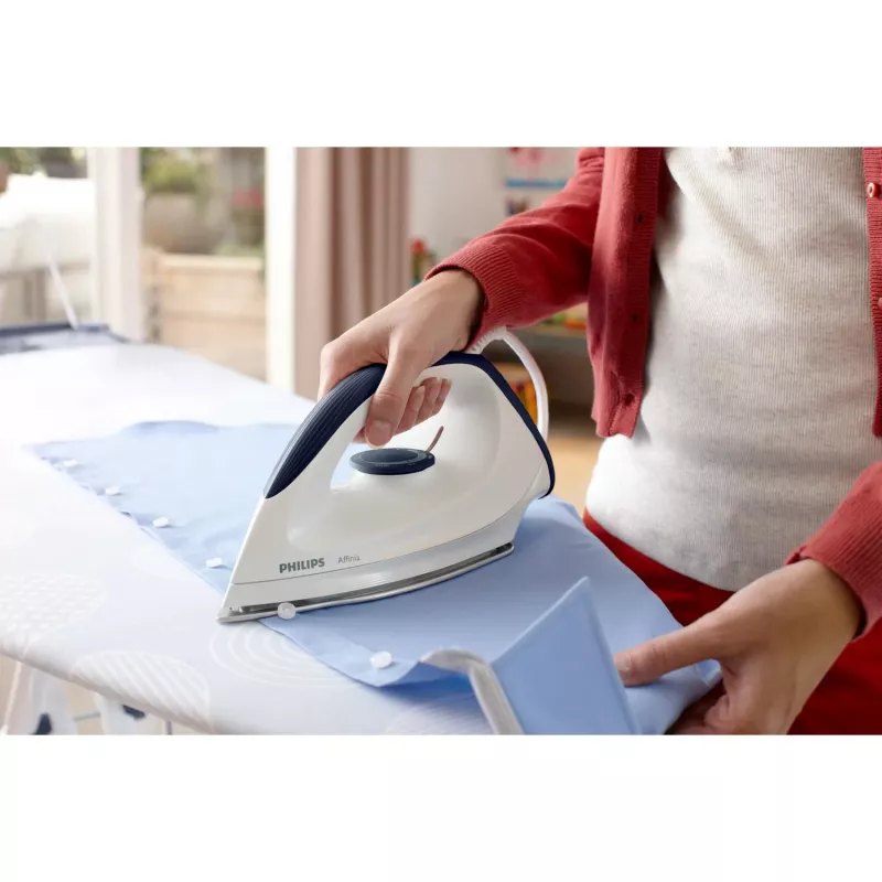 Philips GC160/02 sausas lygintuvas, sausas lygintuvas, DynaGlide padas, 1,8 m, balta, 1200 W