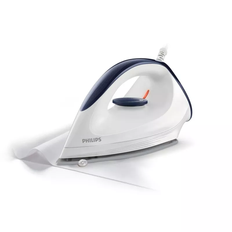 Philips GC160/02 sausas lygintuvas, sausas lygintuvas, DynaGlide padas, 1,8 m, balta, 1200 W