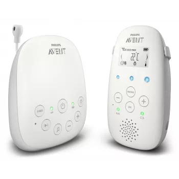 “Philips AVENT SCD713/26” vaizdo kūdikio monitorius 330 m, pilkas, baltas