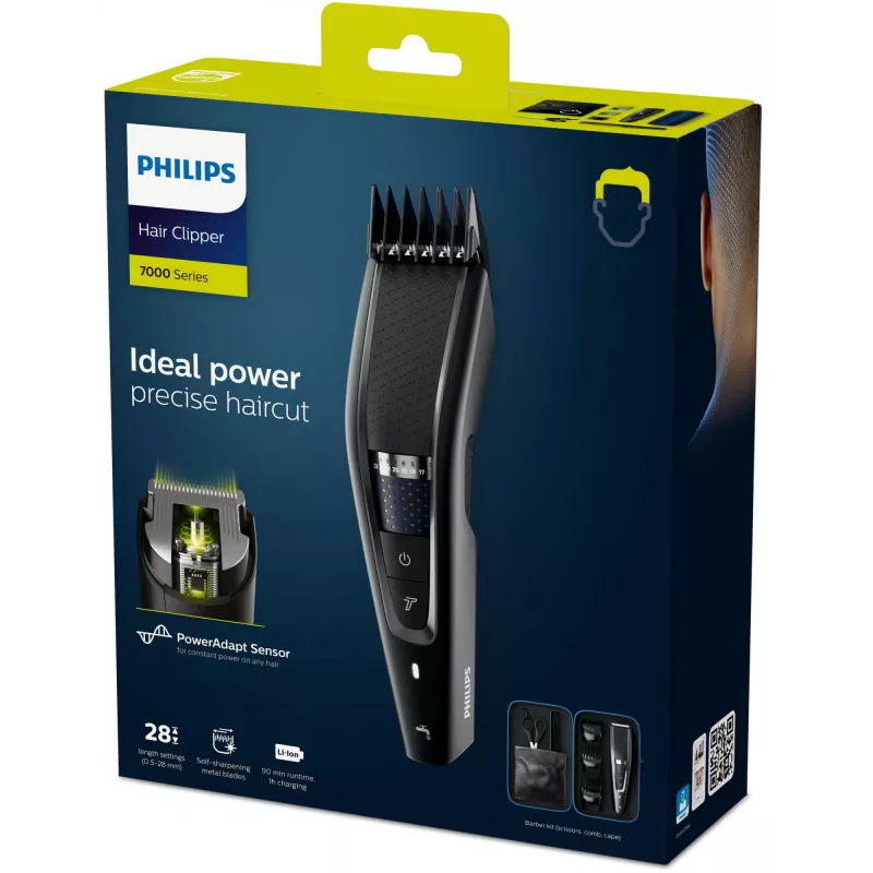 Philips 7000 serijos plaukų kirpimo mašinėlė HC7650/15 plaunama