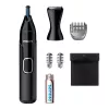 Nosinukų kirpimo mašinėlė Philips 5000 NT5650/16 — maitinamas baterijomis, AA, atsparus vandeniui, nerūdijančio plieno peiliukai, 3 šukelės, kelioninis dėklas