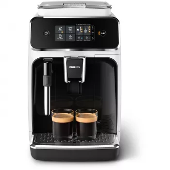 Espreso aparatas Philips Series 2200 EP2223/40 visiškai automatinis, 1,8 l vandens talpa, įmontuota kavamale, 2 snapeliai, 1500 W, juodas