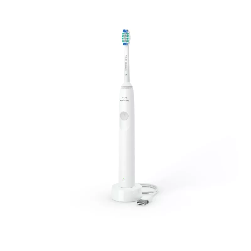 Sonic elektrinis dantų šepetėlis Philips 1100 serija HX3641/02 — kasdienė priežiūra, integruota ličio jonų baterija, 1 rankena, 1 šepetėlio galvutė