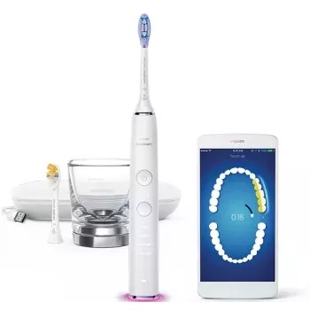 Philips Sonicare DiamondClean Smart DiamondClean Smart HX9917/88 Sonic elektrinis dantų šepetėlis su 2 priedais ir programėle