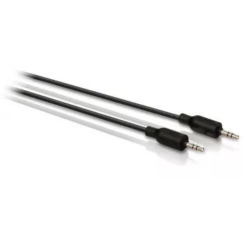 Stereo dubliavimo laidas Philips SWA2529W/10 3,5 mm kištukas į kištuką 1,5 m juodas