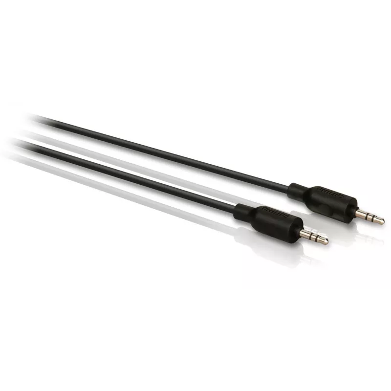 Stereo dubliavimo laidas Philips SWA2529W/10 3,5 mm kištukas į kištuką 1,5 m juodas