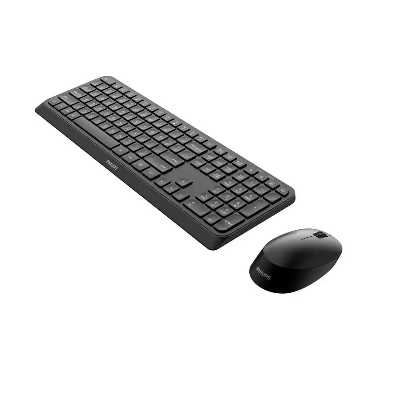 Philips 3000 series SPT6307B/31 klaviatūra, pelė įskaičiuota, universali, RF belaidė, QWERTY, anglų k., juoda