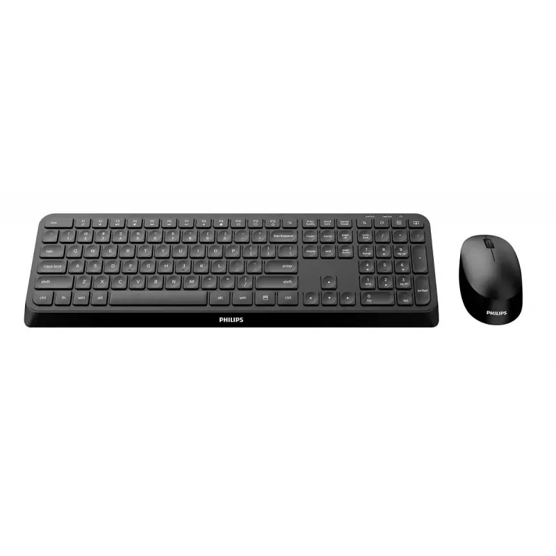 Philips 3000 series SPT6307B/31 klaviatūra, pelė įskaičiuota, universali, RF belaidė, QWERTY, anglų k., juoda
