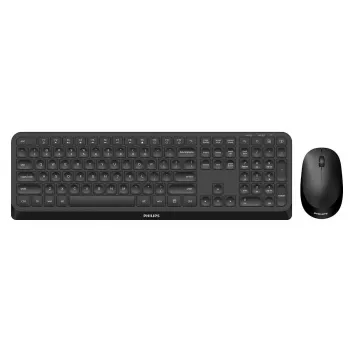 Philips 3000 series SPT6307B/31 klaviatūra, pelė įskaičiuota, universali, RF belaidė, QWERTY, anglų k., juoda