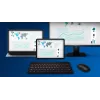 Philips 4000 serija SPT6407B/31 klaviatūra Pelė įskaičiuota Universali RF Belaidė + Bluetooth QWERTY Anglų Juoda