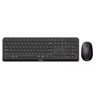 Philips 4000 serija SPT6407B/31 klaviatūra Pelė įskaičiuota Universali RF Belaidė + Bluetooth QWERTY Anglų Juoda