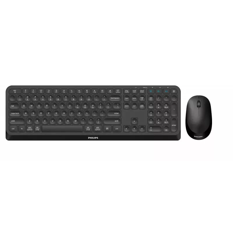 Philips 4000 serija SPT6407B/31 klaviatūra Pelė įskaičiuota Universali RF Belaidė + Bluetooth QWERTY Anglų Juoda