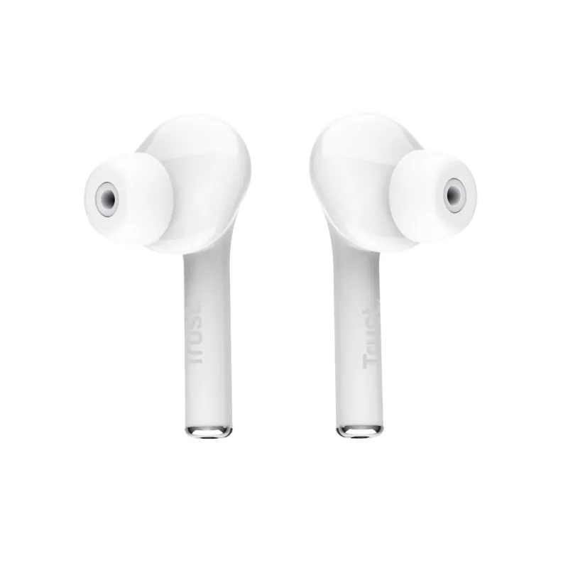 Trust Nika ausinės True Wireless Stereo (TWS) į ausis įdedamos skambučiams / muzikai Bluetooth baltos