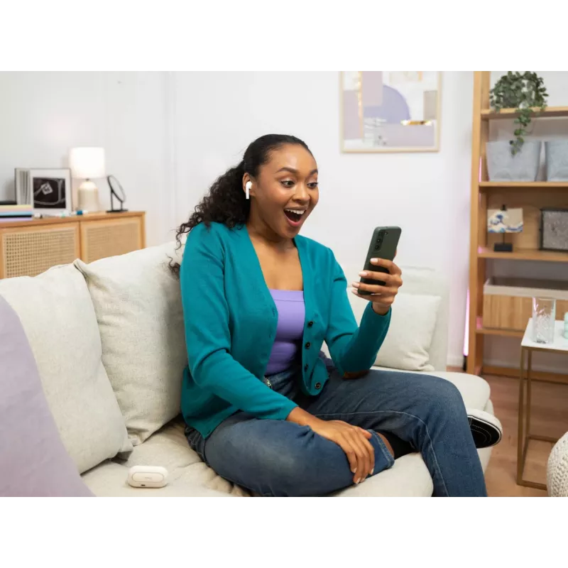 Trust Nika ausinės True Wireless Stereo (TWS) į ausis įdedamos skambučiams / muzikai Bluetooth baltos