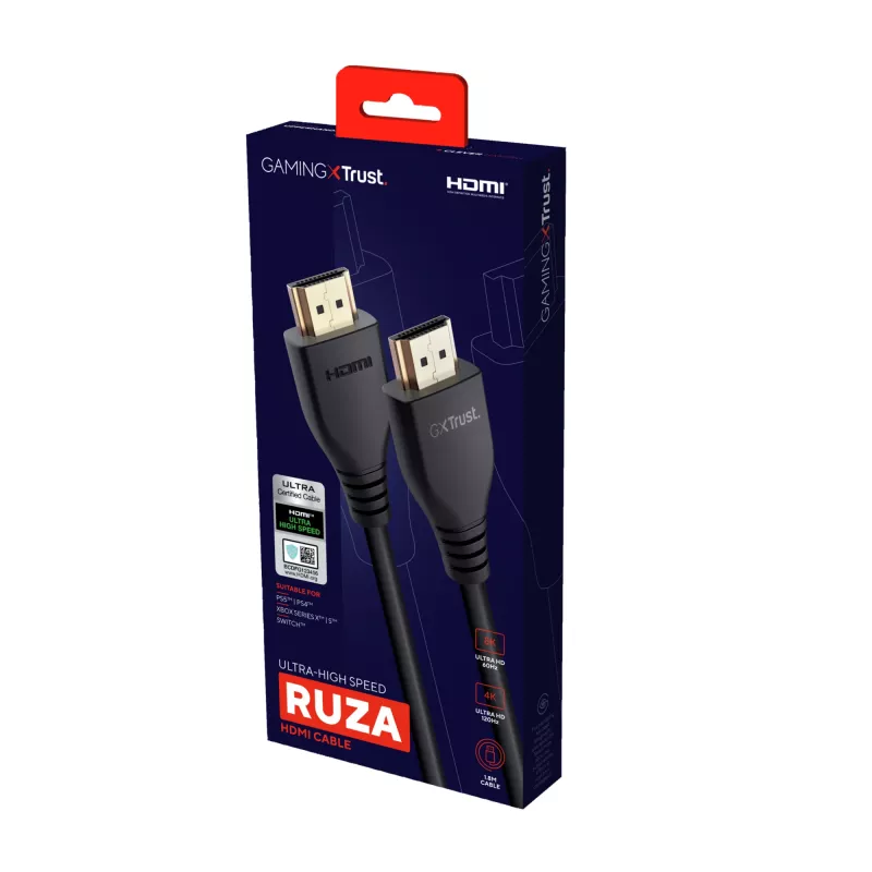 Trust GXT 731 Ruza HDMI laidas 1,8 m HDMI Type A (Standard)