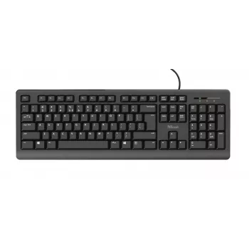 Trust Primo klaviatūra universali USB AZERTY belgiška juoda
