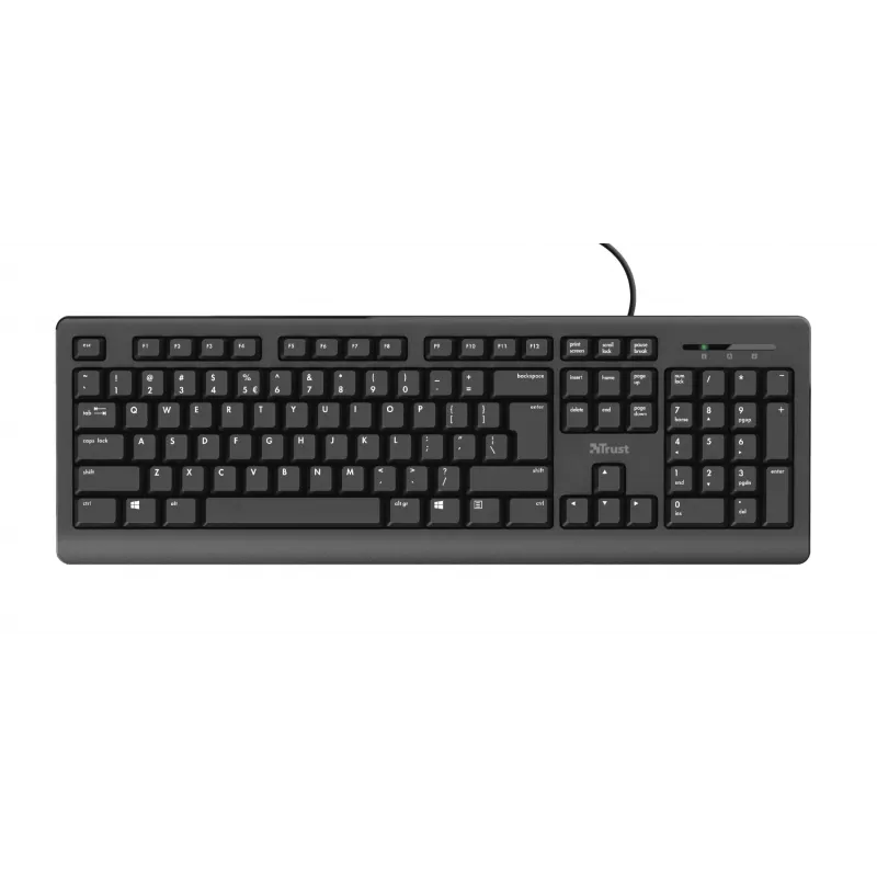 Trust Primo klaviatūra universali USB AZERTY belgiška juoda