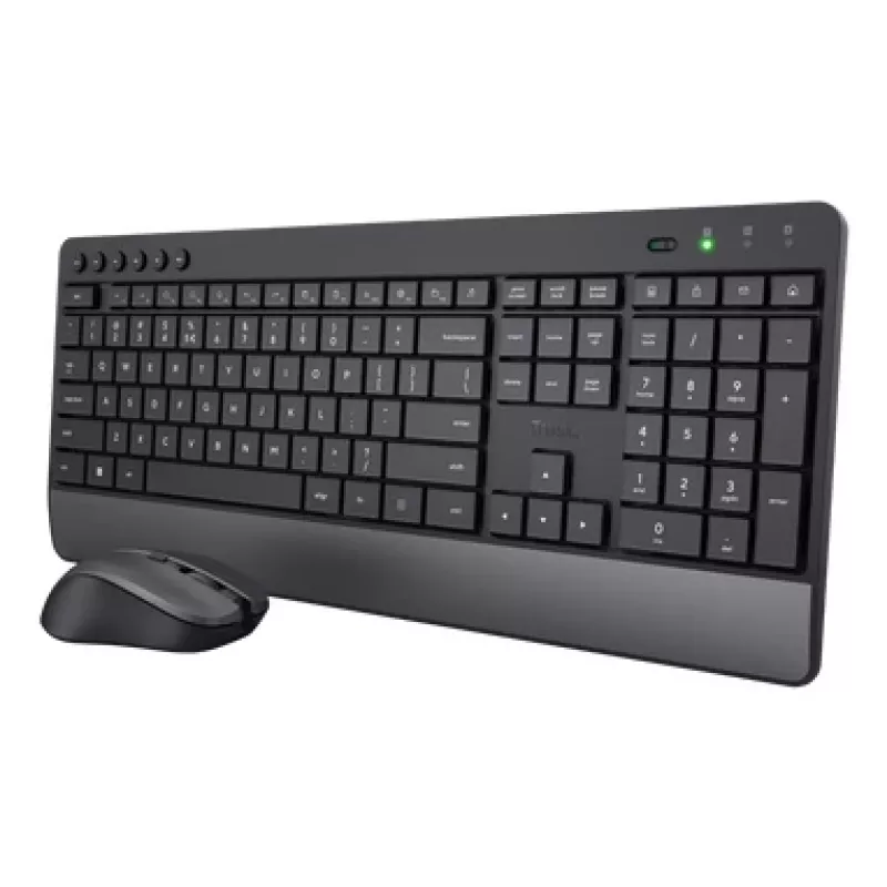 Trust TKM-450 Comfort belaidis klaviatūros ir pelės rinkinys, pilno dydžio (100 %), belaidis, RF Wireless, QWERTY, juoda, pelė įeina