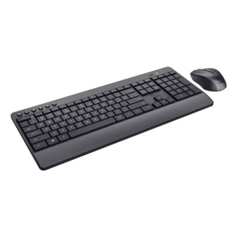 Trust TKM-450 Comfort belaidis klaviatūros ir pelės rinkinys, pilno dydžio (100 %), belaidis, RF Wireless, QWERTY, juoda, pelė įeina