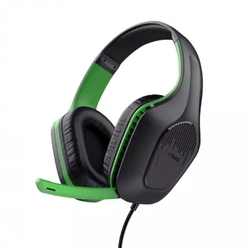 Trust GXT 415X ZIROX ausinės laidinės juostos tipo žaidimams juodos, žalios