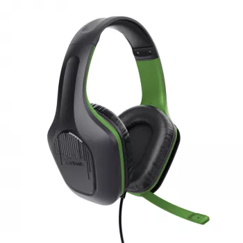 Trust GXT 415X ZIROX ausinės laidinės juostos tipo žaidimams juodos, žalios