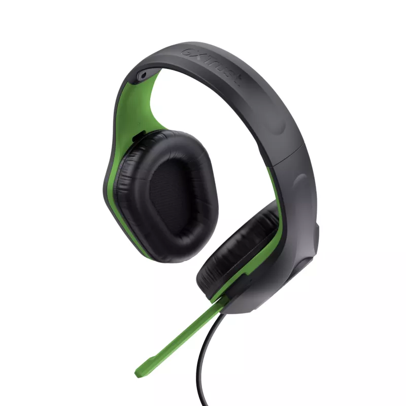 Trust GXT 415X ZIROX ausinės laidinės juostos tipo žaidimams juodos, žalios