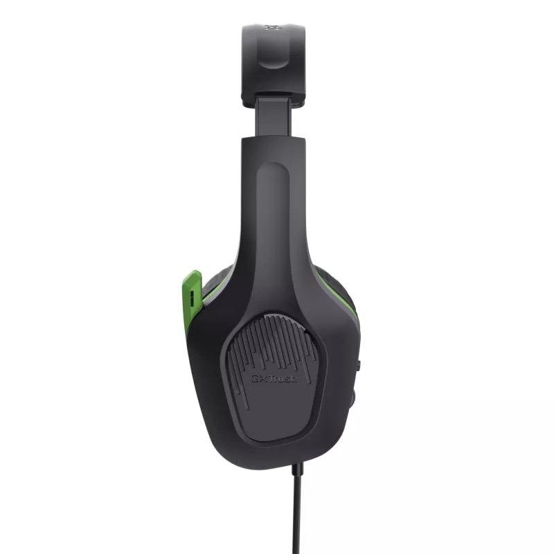 Trust GXT 415X ZIROX ausinės laidinės juostos tipo žaidimams juodos, žalios