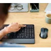 Trust Trezo klaviatūra pelė įtraukta Biuras RF Belaidis AZERTY belgiška juoda