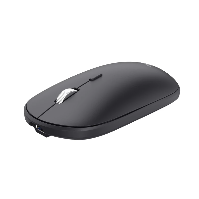 Trust Lyra klaviatūra Pelė į komplektą Biuro RF Wireless + Bluetooth AZERTY Belgų Juoda