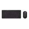 Trust Lyra klaviatūra Pelė į komplektą Biuro RF Wireless + Bluetooth AZERTY Belgų Juoda