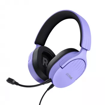 Trust GXT 489P FAYZO ausinės su laidu ant galvos žaidimams juodos, violetinės