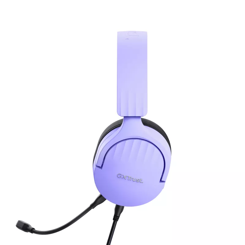 Trust GXT 489P FAYZO ausinės su laidu ant galvos žaidimams juodos, violetinės