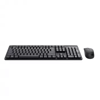 Trust Ody II klaviatūra Pelė komplekte Biuro RF Belaidė AZERTY Belgų Juoda