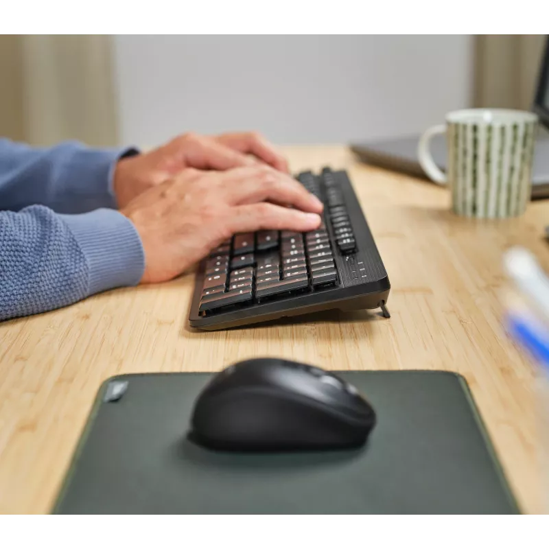Trust Ody II klaviatūra Pelė komplekte Biuro RF Belaidė AZERTY Belgų Juoda