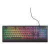 Trust GXT 792 Quadrox klaviatūra su pele Žaidimų USB QWERTY belgiška juoda