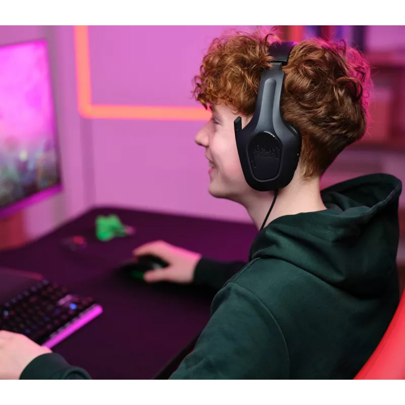 Trust GXT 792 Quadrox klaviatūra su pele Žaidimų USB QWERTY belgiška juoda