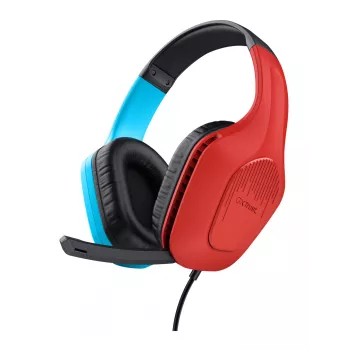 Trust GXT 416S Zirox Headset Wired Head-band Gaming Juoda, Žydra, Red