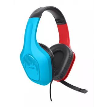 Trust GXT 416S Zirox Headset Wired Head-band Gaming Juoda, Žydra, Red