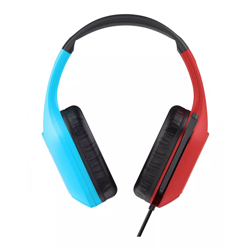 Trust GXT 416S Zirox Headset Wired Head-band Gaming Juoda, Žydra, Red