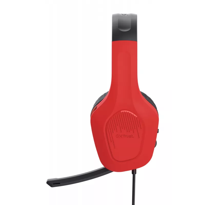 Trust GXT 416S Zirox Headset Wired Head-band Gaming Juoda, Žydra, Red