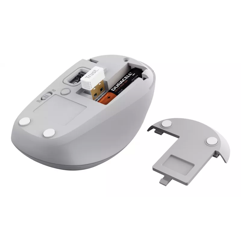 Trust Yvi+ pelė universali abiem rankoms tinkama RF belaidė + Bluetooth optinė 1600 DPI