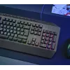 Trust GXT 836 Evocx klaviatūra, skirta žaidimams, USB, AZERTY, belgiška, juoda