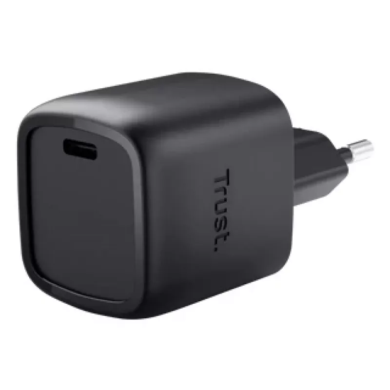 Trust Maxo 30W USB-C GaN įkroviklis vidaus greitasis įkrovimas juodas